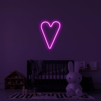 Herzform LED-Neonschild für Kinderzimmer oder Wohnzimmer