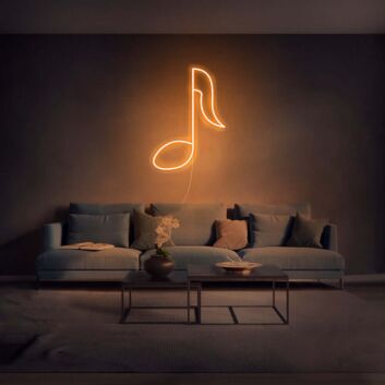 Musiknote LED-Neonschild für Wohnzimmer oder Musikstudio