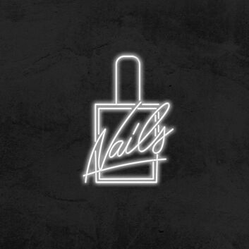 Nails LED Neonschild für Nagelstudio und Beautysalon