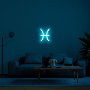 Fische Sternzeichen Symbol LED-Neonschild Wohnzimmer Schlafzimmer
