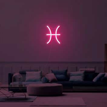 Fische Sternzeichen Symbol LED-Neonschild Wohnzimmer Schlafzimmer