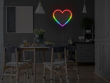 Herz LED-Neonschild für Wohnzimmer oder Schlafzimmer
