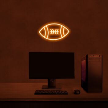 American Football LED-Neonschild für Wohnzimmer oder Gamingzimmer