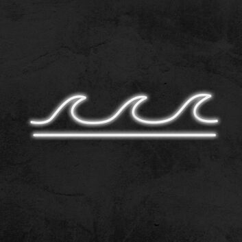 Meereswellen LED-Neonschild für Wohnzimmer Bar