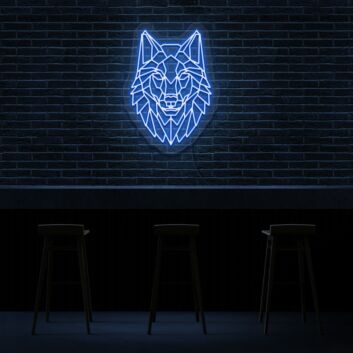 Wolfkopf LED-Neonschild für Bar und Wohnzimmer