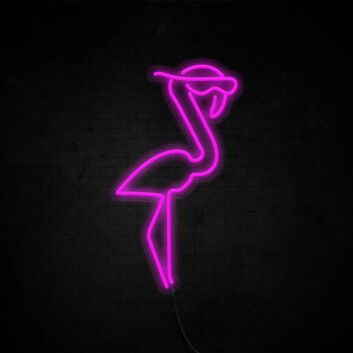 Flamingo mit Sonnenbrille LED-Neonschild Wohnzimmer Bar