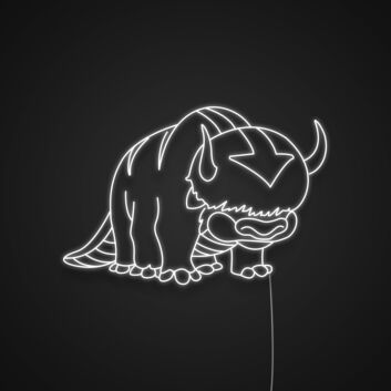 fantastisches Tier mit Hörnern und Pfeilsymbol LED-Neonschild Gaming Wohnzimmer