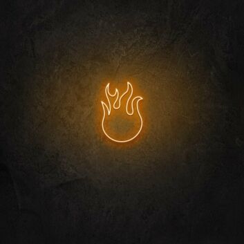 Flamme Symbol LED-Neonschild für Bar und Restaurant