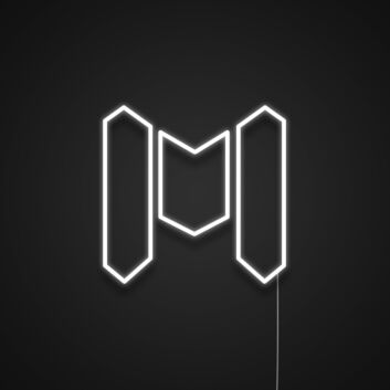 Minimalistisches Abzeichen Symbol LED-Neonschild Wohnzimmer Büro