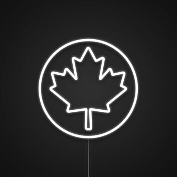 Ahornblatt LED-Neonschild Wohnzimmer Büro