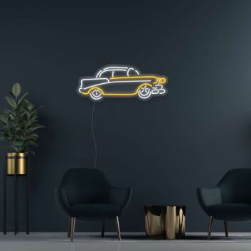 Oldtimer Auto LED-Neonschild Garage Bar