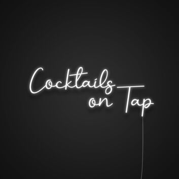 Cocktails on Tap LED-Neonschild für Bar Club