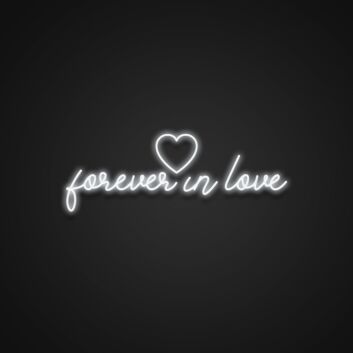 forever in love LED-Neonschild für Hochzeit und Zuhause