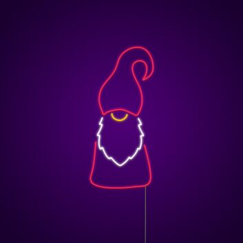 Weihnachtswichtel LED-Neonschild Wohnzimmer Weihnachtsdeko