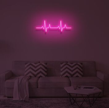 Herzschlaglinie LED-Neonschild Wohnzimmer Schlafzimmer