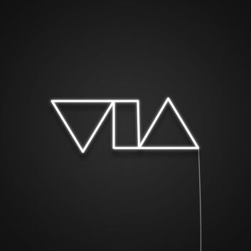 Geometrische Dreiecke und Rechteck LED-Neonschild Wohnzimmer Büro