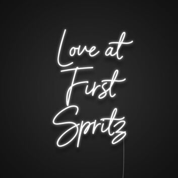 Love at First Spritz LED-Neonschild für Bar Wohnzimmer