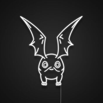 Fantasiewesen mit Fledermausflügeln LED-Neonschild Gaming Wohnzimmer