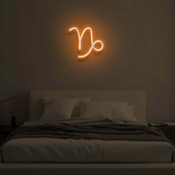 Steinbock Sternzeichen Symbol LED-Neonschild Schlafzimmer Wohnzimmer