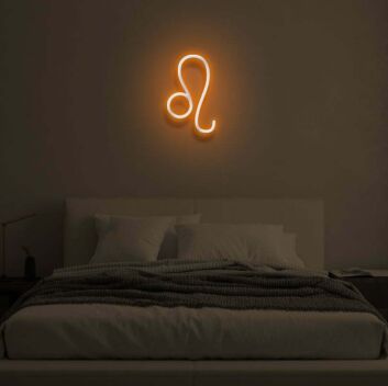 Löwe Sternzeichen Symbol LED-Neonschild Schlafzimmer Wohnzimmer