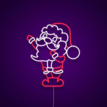 Weihnachtsmann LED-Neonschild für Wohnzimmer Weihnachtsdeko