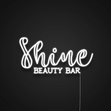 Shine Beauty Bar LED-Neonschild für Beauty Salon