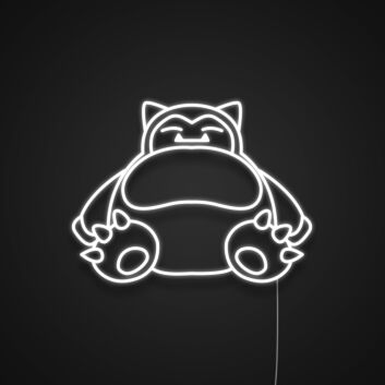 schlafendes Cartoon-Monster LED-Neonschild Gamingzimmer