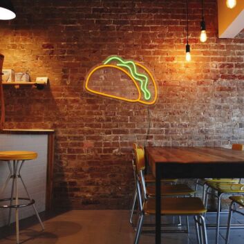 Taco LED-Neonschild für Restaurant Bar