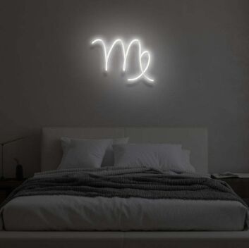 Jungfrau Sternzeichen Symbol LED-Neonschild Schlafzimmer Wohnzimmer