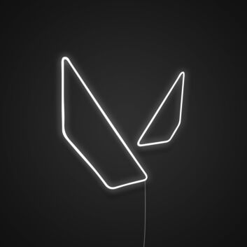 Stilisierter Fuchs Kopf LED-Neonschild Gaming Zimmer