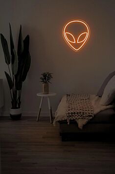 Alienkopf LED-Neonschild für Wohnzimmer oder Schlafzimmer