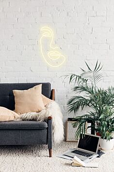 Abstraktes Gesicht LED-Neonschild Wohnzimmer Studio