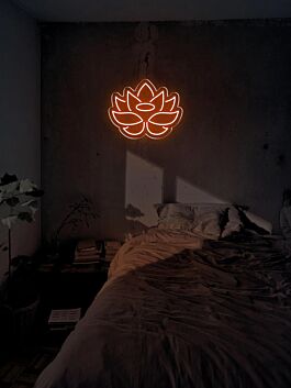 Lotusblume LED-Neonschild Schlafzimmer Wohnzimmer