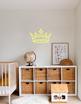 Krone LED-Neonschild für Kinderzimmer und Wohnzimmer