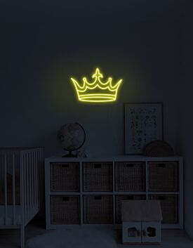 Krone LED-Neonschild für Kinderzimmer und Wohnzimmer