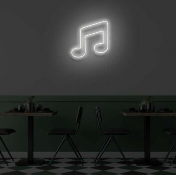 Musiknote LED-Neonschild für Bar und Café