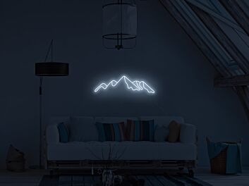 Bergsilhouette LED-Neonschild Wohnzimmer Schlafzimmer