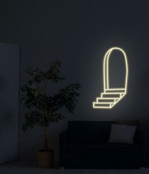 Treppen mit Türbogen LED-Neonschild für Wohnzimmer und Flur
