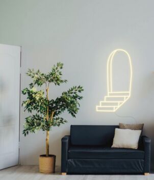 Treppen mit Türbogen LED-Neonschild für Wohnzimmer und Flur