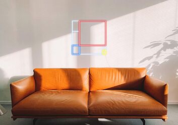 Abstraktes geometrisches Muster LED-Neonschild Wohnzimmer Büro