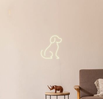 Hund Silhouette LED-Neonschild Wohnzimmer Kinderzimmer