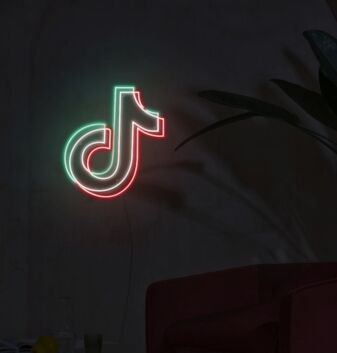 Musiknote Symbol LED-Neonschild für Wohnzimmer und Gamingzimmer