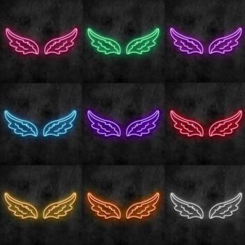 Engelsflügel LED-Neonschild für Wohnzimmer Studio