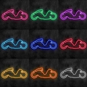 Futuristisches Motorrad LED-Neonschild für Gaming Bar