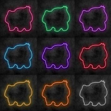 Videospielmonster Silhouette LED-Neonschild Gamingzimmer