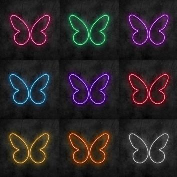 Schmetterling LED-Neonschild Wohnzimmer Kinderzimmer
