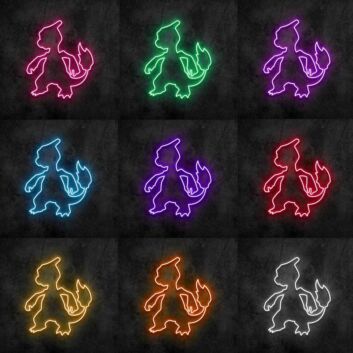 feuerspeiender Drache LED-Neonschild für Kinderzimmer und Gamingzimmer