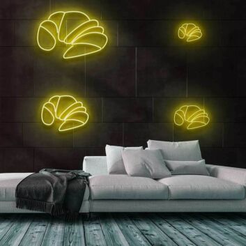 Croissant LED-Neonschild für Bäckerei Café