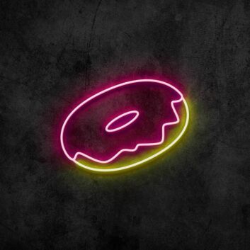 Donut LED-Neonschild für Café Küche