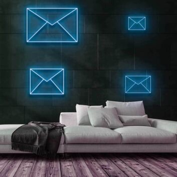 Briefumschlag Symbol LED-Neonschild für Büro